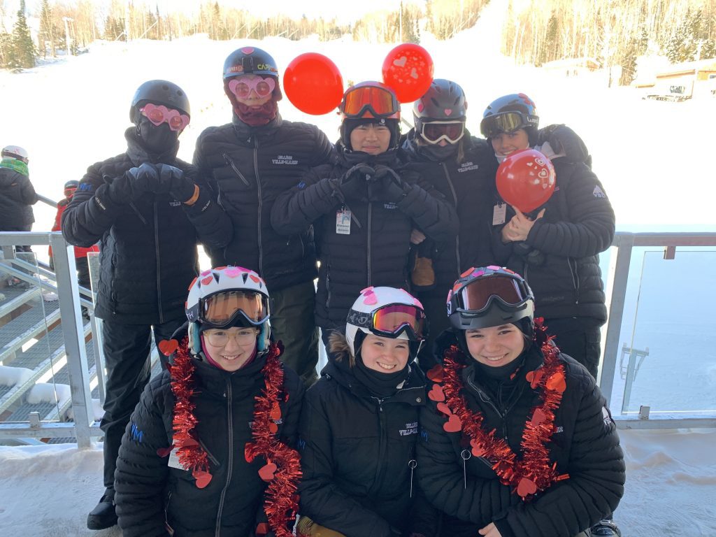 Club de ski et planche